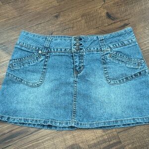 Aeropostale Blue Denim Mini Skirt